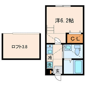 ケイ・アパルトメント山王の間取り|間取りです。