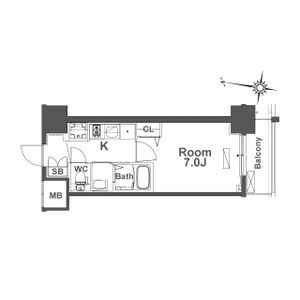 TLRレジデンス本町WESTの間取り