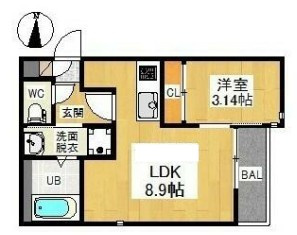 フォンティーナ越谷レイクタウンの間取り