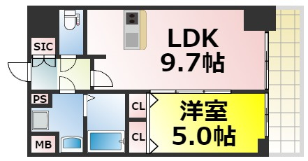 【間取り】 | アドバンス大阪ソルテ 仲介手数料無料
