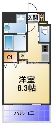 【間取り】 | フォレストガーデン天満橋Ⅰ