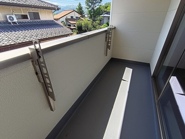 ハートフルタウン 高崎市中豊岡町新築のバルコニー|現地撮影