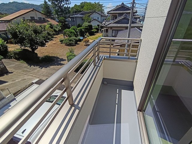 ハートフルタウン 高崎市中豊岡町新築のバルコニー|現地撮影