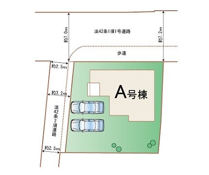 ハートフルタウン 高崎市中豊岡町新築の区画図