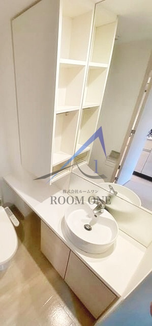 メイクスデザイン清澄白河アジールコートの洗面所|洗面台です。