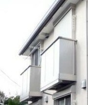 杉並区西荻南４丁目のアパートのバルコニー