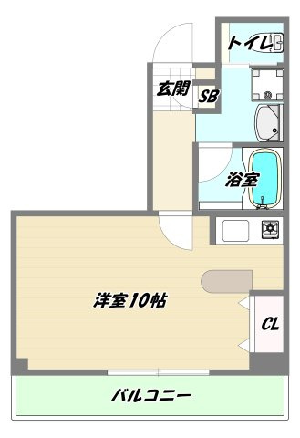 大阪市淀川区木川東２丁目の賃貸マンションの間取り