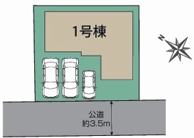 川越市寺尾　新築分譲　東武東上線『新河岸駅』徒歩22分　【寺尾小学区】の区画図