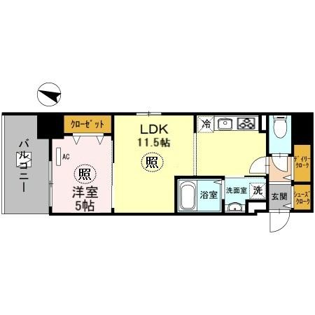 神戸Harborside　萬利Residenceの間取り