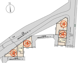 【区画図】 | 郡山市田村町東山1丁目新築一戸建て6棟