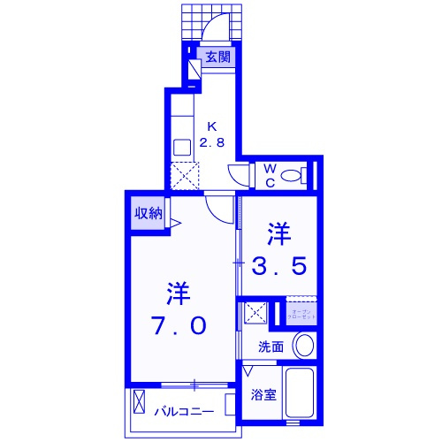 レジデンス KASUKABEの間取り