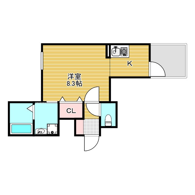 ビオトープ塚本の間取り