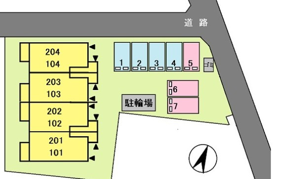 イースト　セレーノの区画図