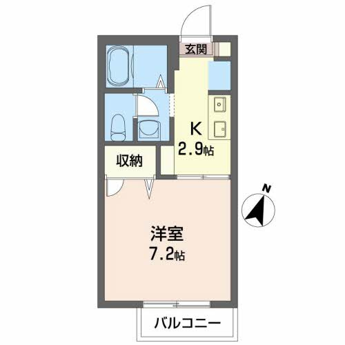 シャーメゾン比島 B棟の間取り
