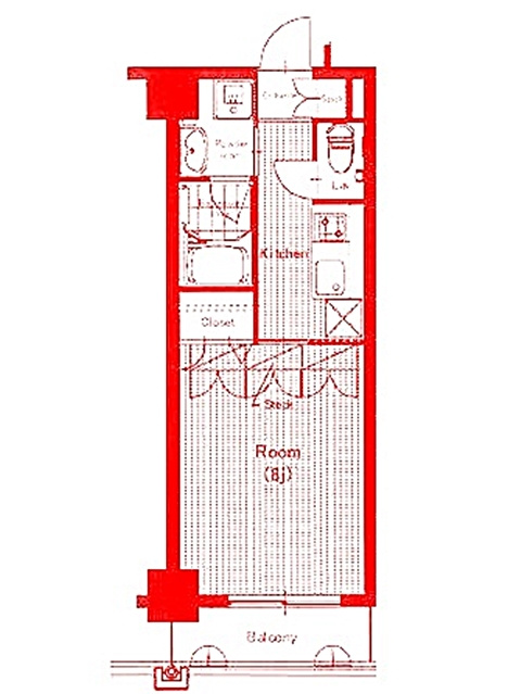 鎌倉市大船５丁目の賃貸マンションの間取り|洗面台とトイレが別の空間になります♪