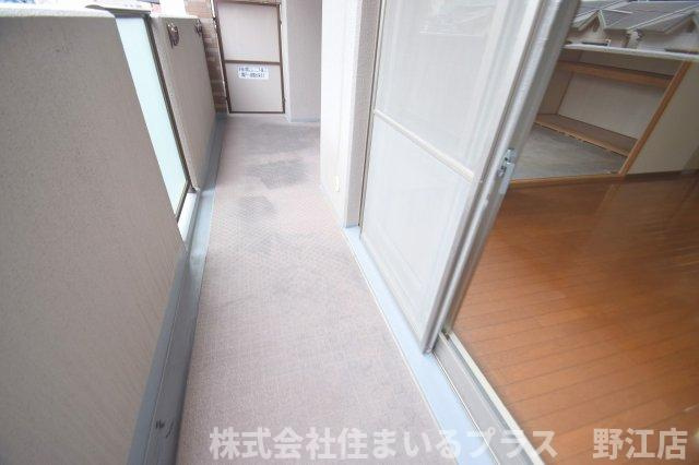 サンシード城東のバルコニー