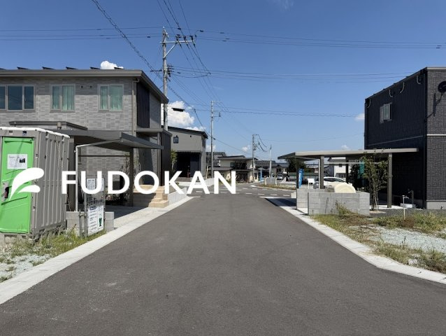 山形市印役町５丁目の新築一戸建の前面道路含む現地写真|前面道路