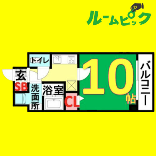 グレーシア名駅南　名古屋市賃貸　仲介手数料無料の間取り