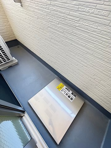 尼崎市東園田町６丁目のアパートのバルコニー