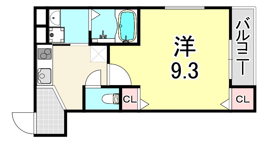 フジパレス阪急園田EAST　Ⅴ番館の間取り