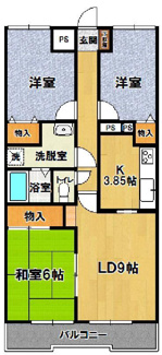 【間取り】 | サンマリーナつくば