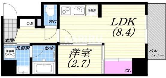 ナットレジデンス都島本通の間取り
