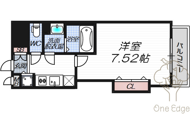 Luxe天神橋の間取り