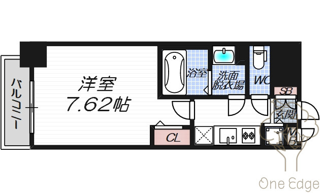 Luxe天神橋の間取り
