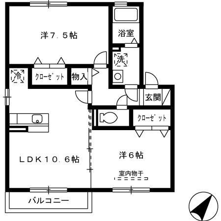 パークハイム　D棟の間取り