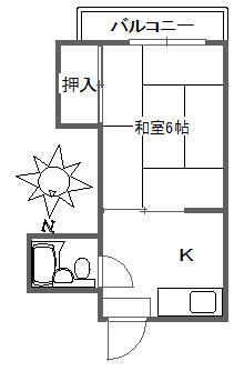 【間取り】 | ハイツ内村