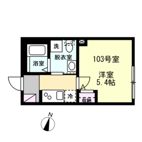 ベイルーム中央林間の間取り