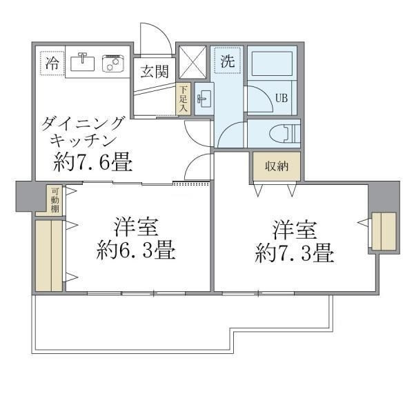 朝日九段マンションの間取り|間取りです。