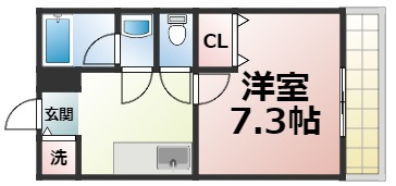 【間取り】 | フジパレス深江　仲介手数料無料