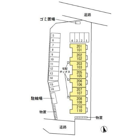 Center　Linkの区画図