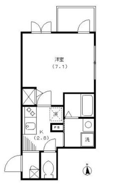 サニーメゾン上馬の間取り|★角部屋２面採光★