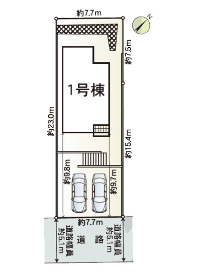 【区画図】 | 岡崎市稲熊町字６丁目134-8『仲介料無料』新築戸建て | 1号棟