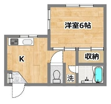 若林ビルの間取り|間取りです。