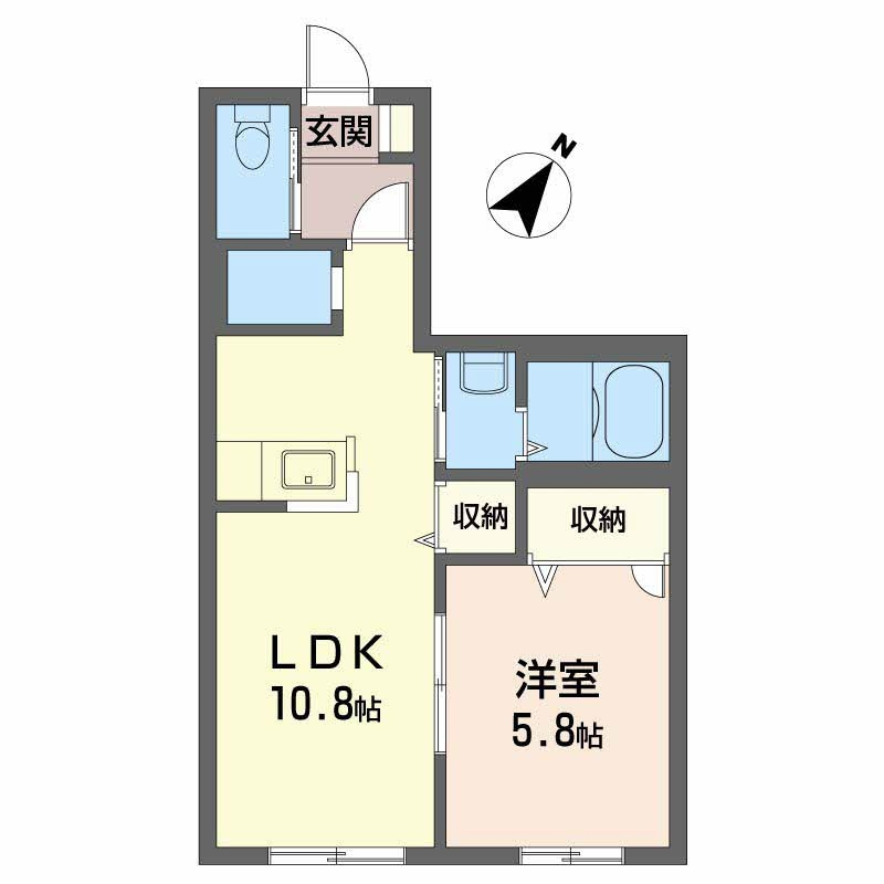 ヒカリハイツ　Ｃの間取り