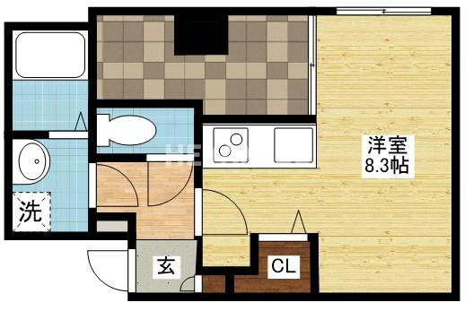 Apartment Grus Okamachiの間取り