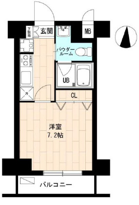 エースハイツ森下の間取り