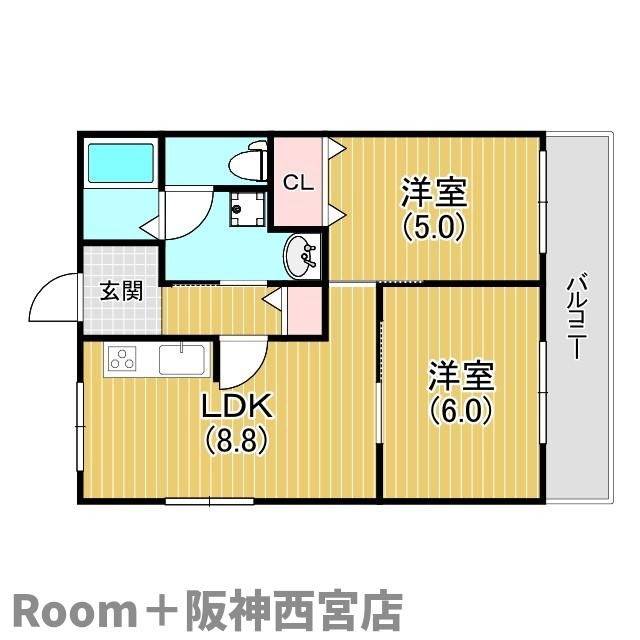 ハイツヨシダの間取り