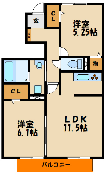 フィカーサ大久保の間取り