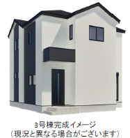 仲介手数料不要　よかタウンAdobe　Bloom東区戸島本町1期【託麻東小・二岡中】の外観パース|外観パースです