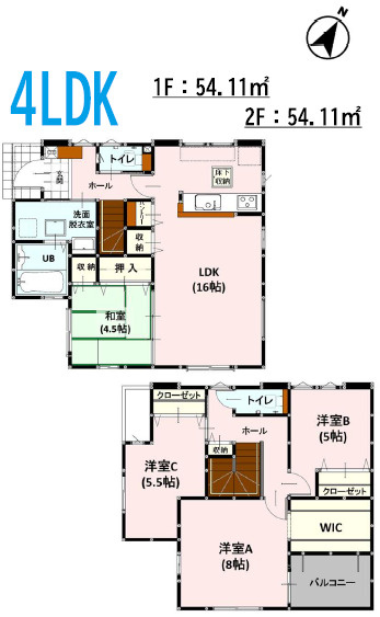 仲介手数料不要　よかタウンAdobe　Bloom東区戸島本町1期【託麻東小・二岡中】の間取り