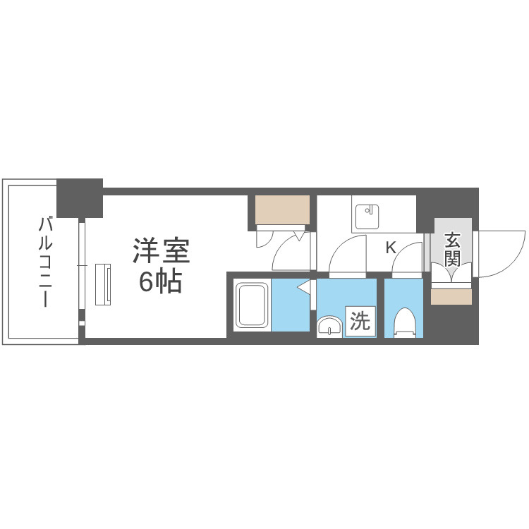 エスリード弁天町ルシェンテの間取り