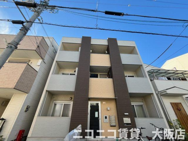大阪市東成区中本５丁目のアパートの外観