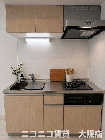 大阪市東成区中本５丁目のアパートのキッチン|CG画像です。家具家電付きではありません