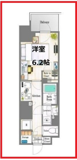 【間取り】 | ドゥーエ亀戸 | 家具家電は付きません。