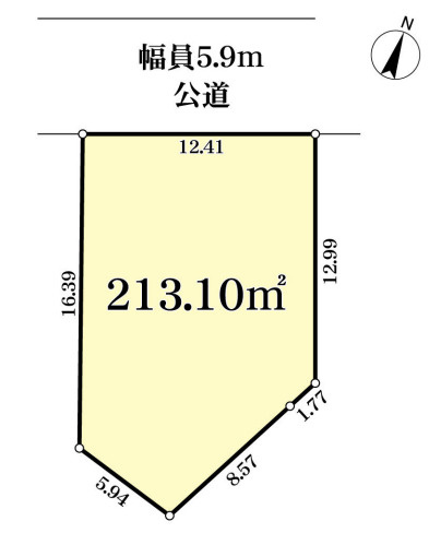 瀬田５　土地の区画図