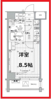 【間取り】 | メイクス浅草イースト